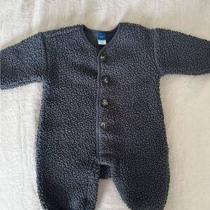 Old navy Cozy Gray Sherpa Kids One Piece